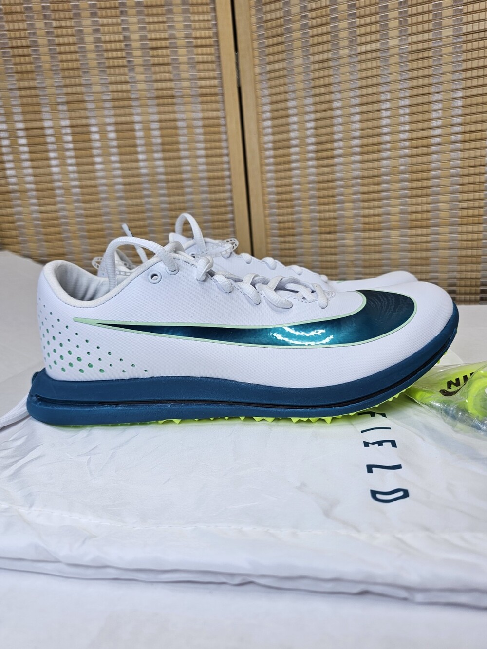 Nike Triple Jump Elite 3 Spikes White Electric Algae HV6425-100 Men’s Sz 9.5